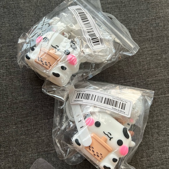 [Free add on item] Cute Cow & Bubble Tea Data Cable Protection Set - Four-piece - Picture 6 of 6